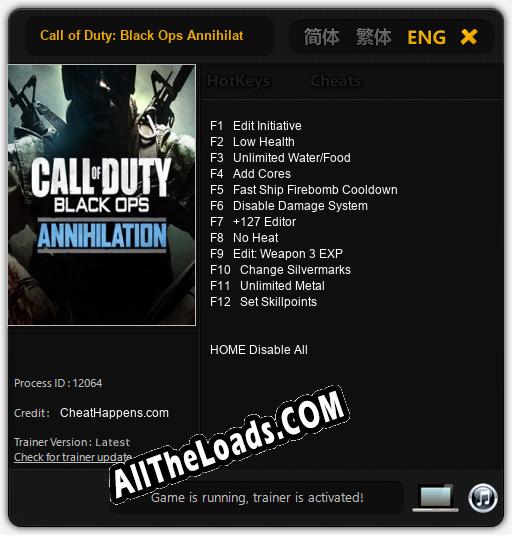Call of Duty: Black Ops Annihilation Content: Читы, Трейнер +12 [CheatHappens.com]