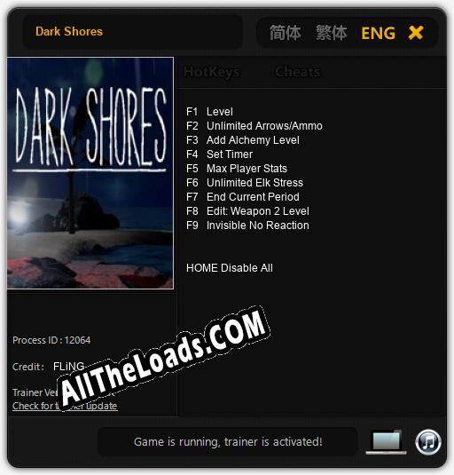 Dark Shores: Трейнер +9 [v1.5]